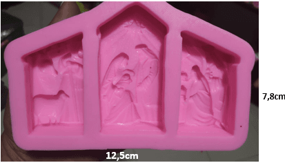 Molde de silicona de navidad nacimiento REF. 1256