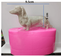 Molde de silicona de Perro Salchicha Ref.299