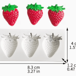 molde de silicona de fresas Ref.236